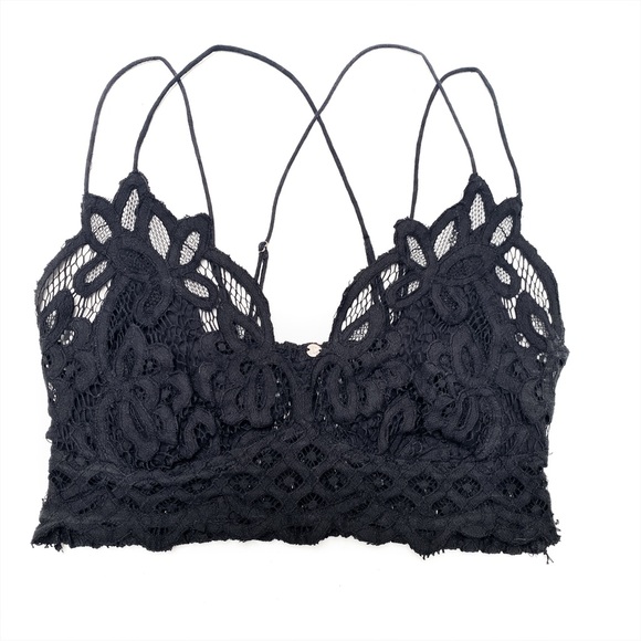 Free People Tops - Free People - Black, BoHo Lacy, Bralette, Size S